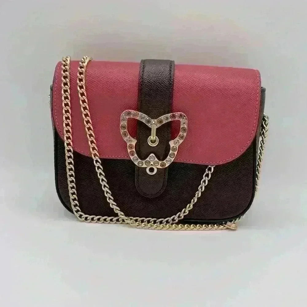 Coach Gemma Crossbody Bag In Colorblock With Butterfly Buckle EUC - Picture 5 of 14